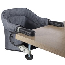 Hook-On High Chair, Portable Travel Seat for Baby 6-36 Months, Grey
