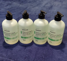 4 Bottles McKesson Premium Hand Sanitizer w/ Aloe 18 oz Pump