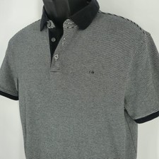Calvin Klein Short Sleeve Liquid Touch Polo Shirt Men's Size Medium Gray Golf