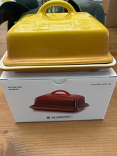 Le Creuset Stoneware Butter Dish 13x9cm Nectar Yellow &ndash; Brand New In Box (BNIB)
