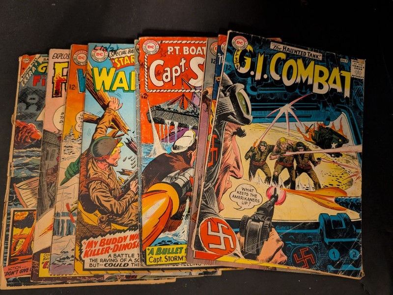 Our Fighting Forces, Captain Storm, Star Spangled,  DC War Comics Lot (8 books)