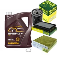 Mann Inspektionspaket 5L Mannol Energy 5W-30 FüR Suzuki Swift III 1.3 1.5 1.6