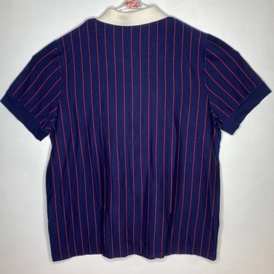 Fila Vintage Bjorn Borg BB1 Polo Tennis Shirt - 100% Cotton - Navy