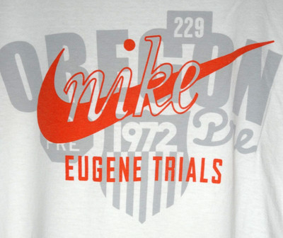 Vintage Nike Oregon Eugene Trials Running T Shirt XL Mens Gray Tag Y2K 90s Tee