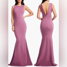 NEW Dress The Population Leighton Crepe Mermaid Purple Orchid Dress sz L