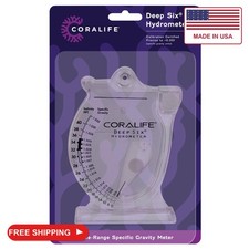 Coralife Deep Six Hydrometer for Aquarium Fish Tank Salinity