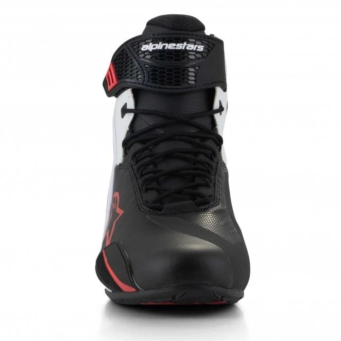 Botas con cordones al tobillo Alpinestars - Zapatos de montar Faster-4 para hombre (negro/blanco/rojo) Foto 4 de 4