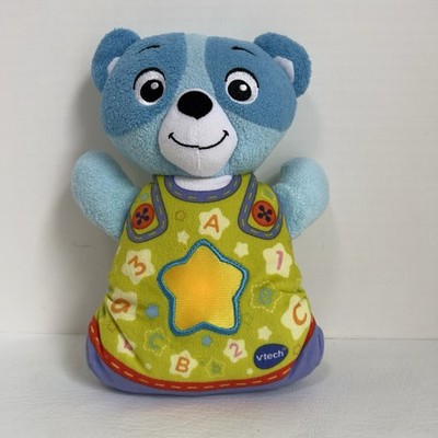 V-Tech Soothing Songs Bear Cub Blue Plush Baby Toy Musical Lovey VTech Lullaby