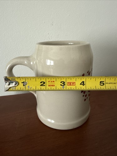 Vtg German Stoneware Beer Mug .5L Because I Love Like You Hearts Weil I Di Mog - Picture 6 of 8