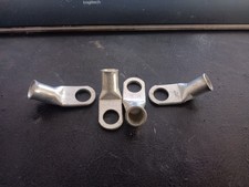 FOUR 4 PCS of 2 AWG 3/8" Hole Ring Terminal Lug Tin Plated Copper - 45 Degree