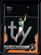 Ramon Laureano - 2021 MLB Topps Now #369 Orange 1/5 Parallel Oakland Athletics