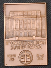 Medaglia commemorativa del 3° Congresso Nazionale Giuridico Forense Trieste 1955