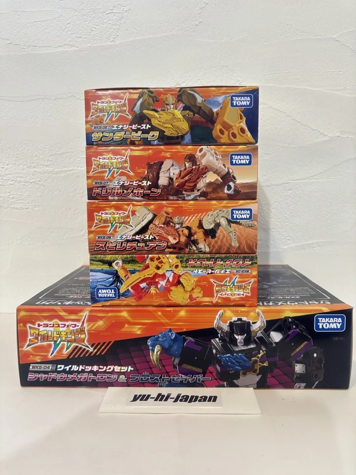 Transformers Wild King WKB-05 06 07 08 + WKS-04 Set of 5 Takara Tomy Japan New - Image 3 of 4