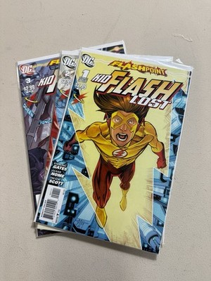 FLASHPOINT: KID FLASH LOST (2011) #1-3 COMPLETE SET LOT FULL RUN DC BRAINIAC