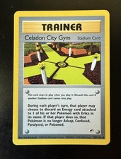 Pokemon Celadon City Gym 107/132 Gym Heroes Set Regular Unlimited Uncommon