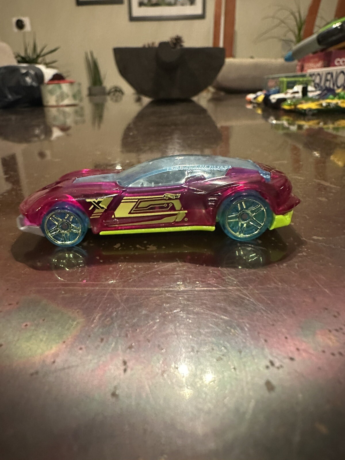 2019 Hot Wheels #11 X-Raycers 3/10 Gazella GT Translucent Purple