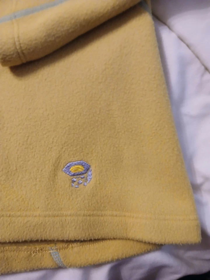 Mountain Hardwear женщин 1/4 молнии флис длинным рукавом желтый/синий - Изображение 3 из 4