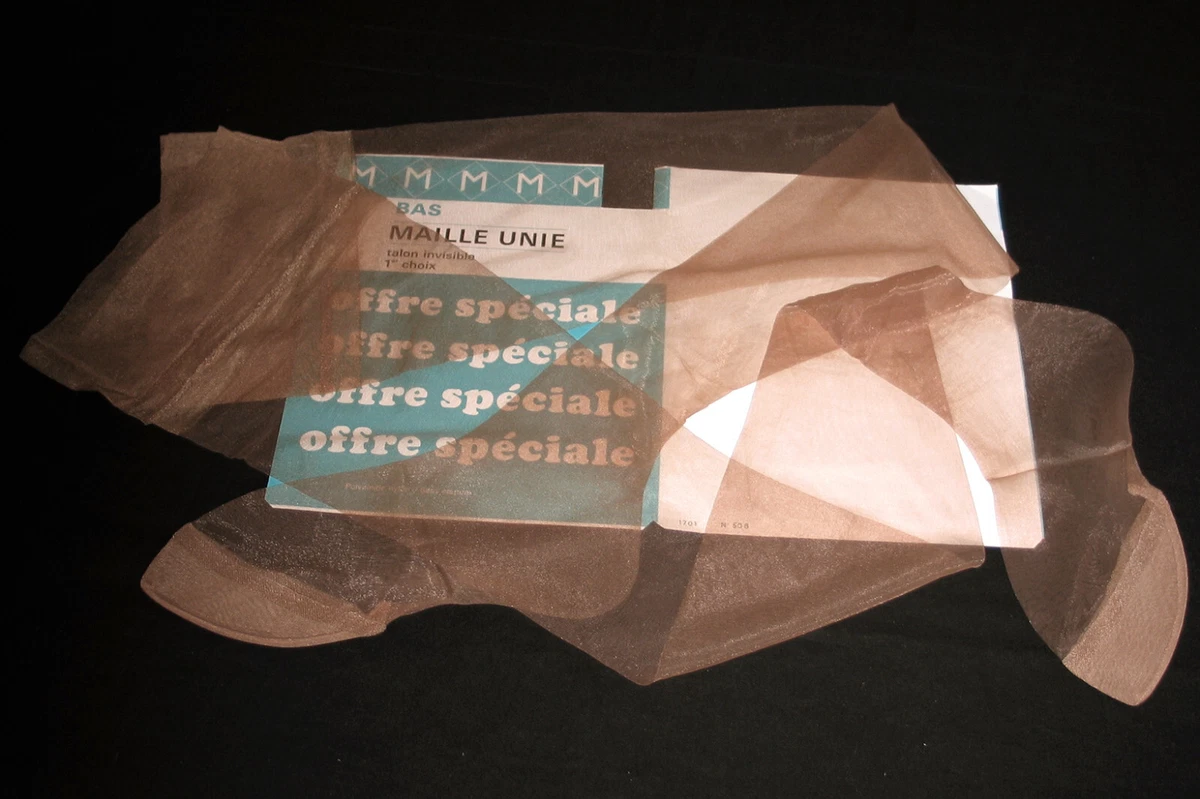 Bas Couture Vintage Helanca - Nylon Neige - Taille 2 - Beige - Fully Fashioned - Neuf Avec étiquettes