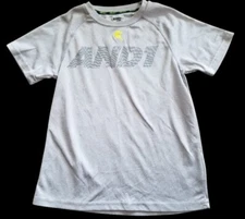* AND 1 Gray Dri Fit Short Sleeved Top Boys Size 8