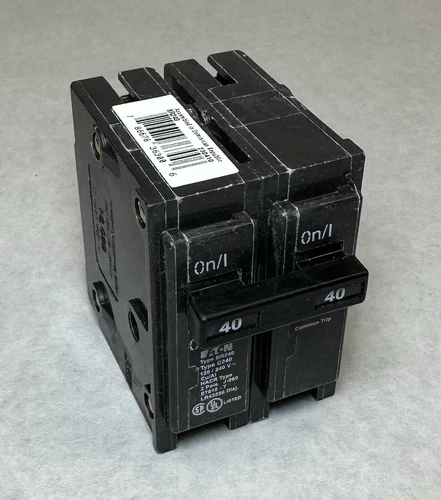 NEW (Qty 1) EATON Cutler-Hammer BR240 Circuit Breaker, Type BR, 2-Pole, 40 Amp