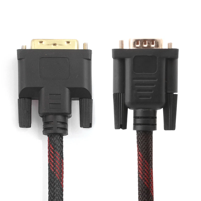 5FT/1.5M DVI-I Dual Link (24+5) Male to VGA Male Video PC Monitor Cable Cord - Image 3 of 4