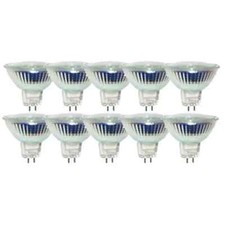 10 Pack of Brand New Long Lasting MR16 BAB 12V 20W Halogen Light Bulbs (QTY= 10)