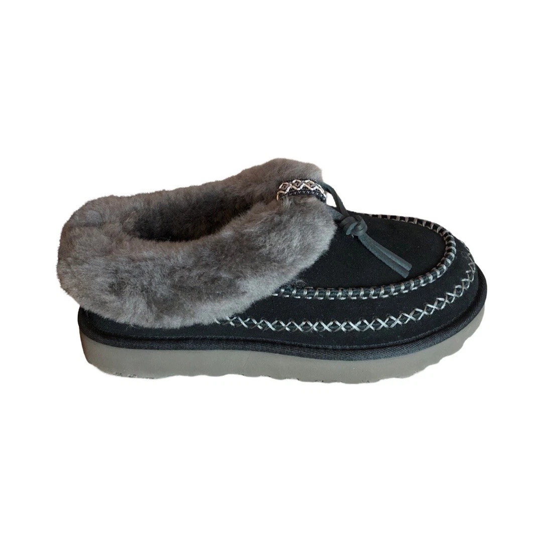 Scarpe pantofole UGG donna Tasman alpine nere scamosciate 1158258