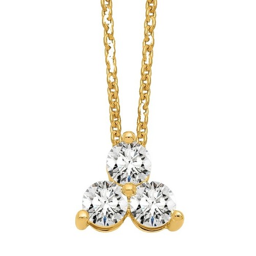 Pendentif En Or 18K Avec Diamants 0,38 Ct – Coupe Excellente, Couleur G, Certifié, Unisexe