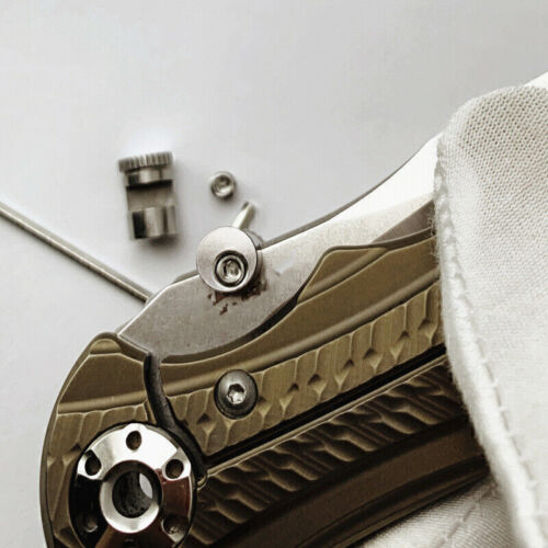 Stainless Steel CNC Thumb Stud Set Folding Shank Accessories for Buck 110 - Picture 4 of 5