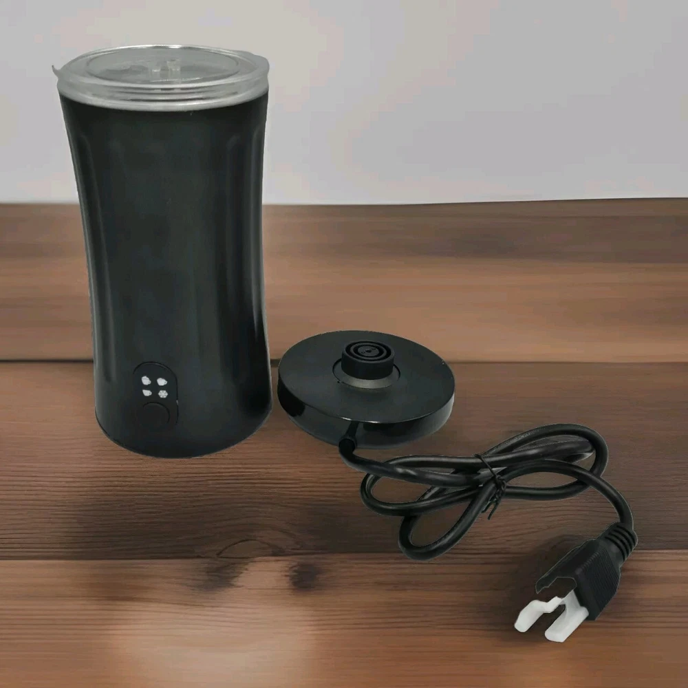 Milk Frother 4 in 1 Electric Milk Steamer Heat & Cold Black Model SS-001 240ml