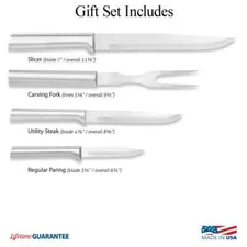 RADA CUTLERY S3C PREPARE THEN CARVE GIFT SET ALUMINUM HANDLE MADE IN USA