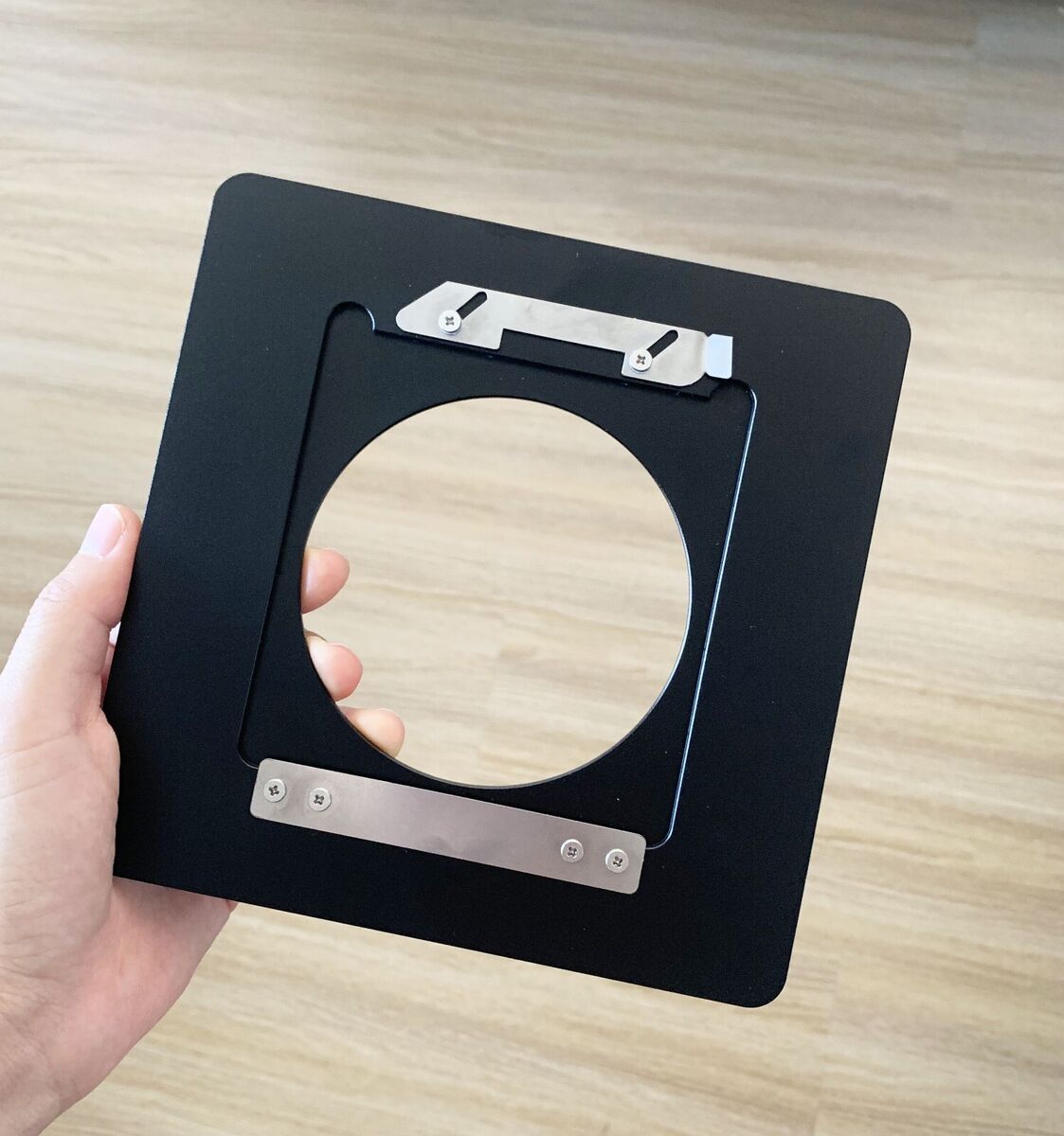 Metal Lens Board Adapter for Toyo View 158x158mm to Linhof Metal Lens Board Adapter for Toyo View 158x158mm to Linhof