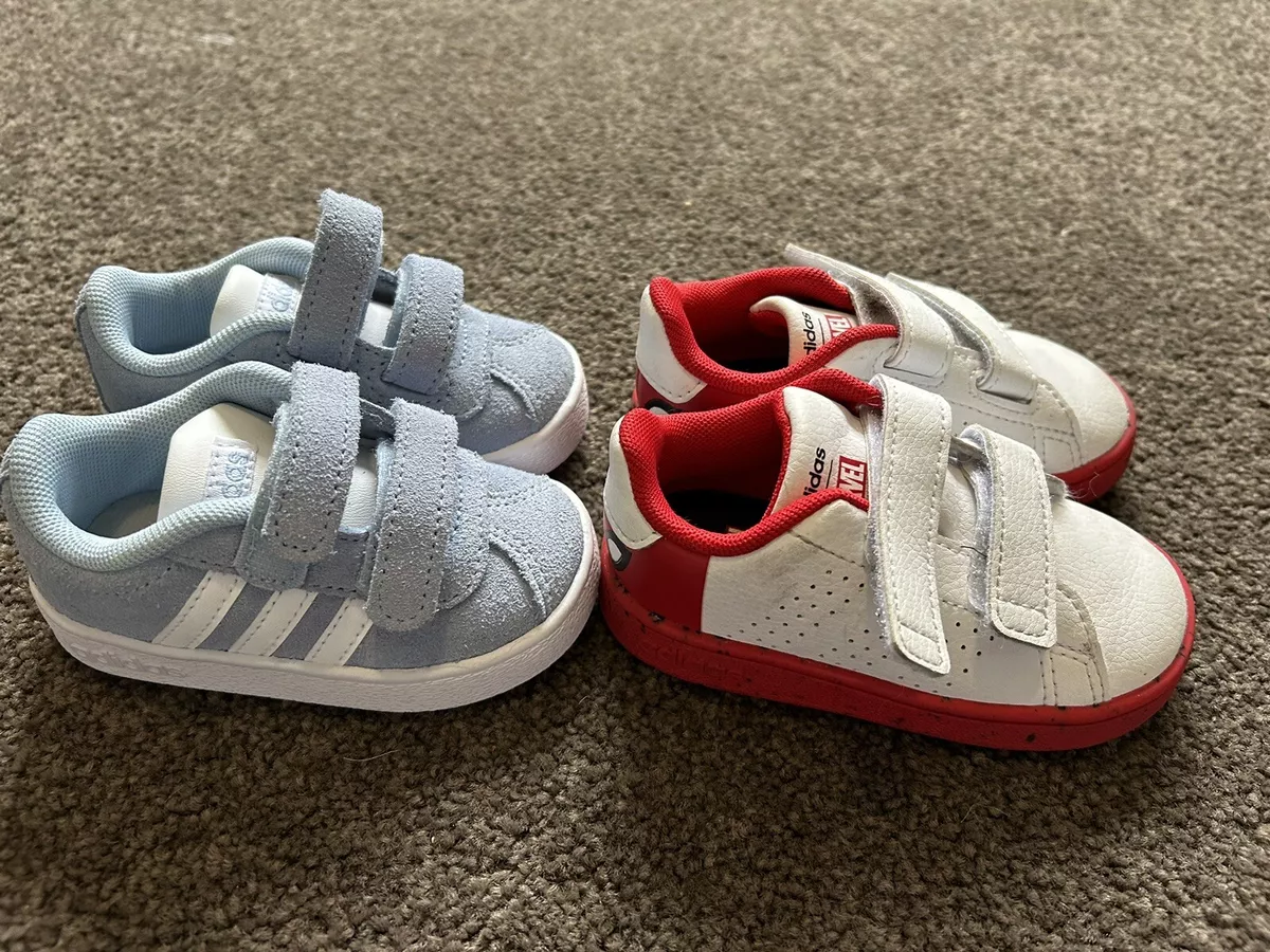 Bulk 2 X ADIDAS Toddler Baby Shoes Sneakers Size 4 5 Marvel