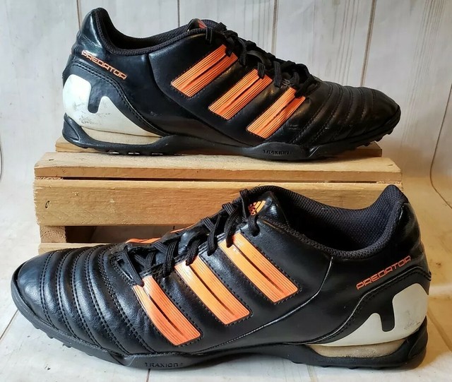 ADIDAS PREDATOR BLACK LEATHER INDOOR SOCCER SHOES V23642 MEN Sz 8 M eBay