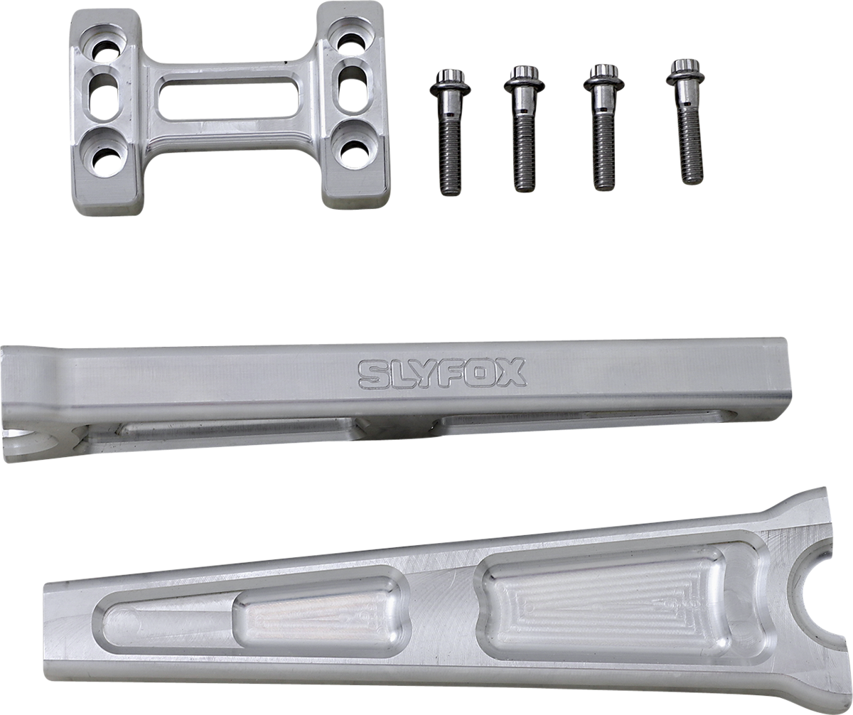Slyfox Handlebar Riser Kit Raw Straight 10 1 Handlebars Tm Sly7 