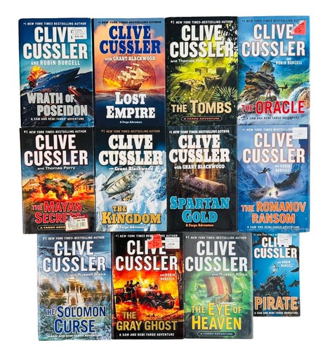 Complete Series Set SAM & REMI FARGO 1-12 Clive Cussler Adventure Thriller Lot - 第 1/5 張圖片