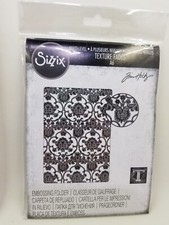 Sizzix 3D Texture Fades Embossing Folder By Tim Holtz Tapestry 666388 New