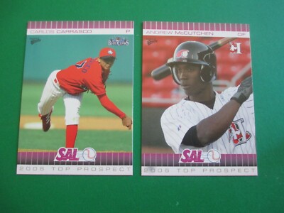 ANDREW McCUTCHEN + ELVIS ANDRUS - 2006 SAL prospect  set