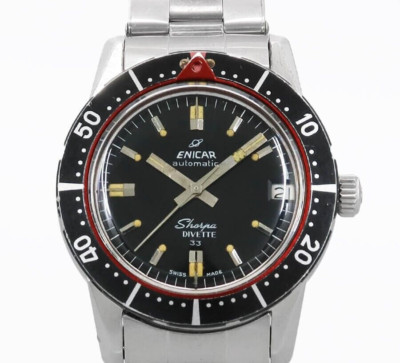 Enicar Sherpa Dibetta Ref.100/216 33Jewels Cal.AR1145 Automatik 1960 Herren Uhr