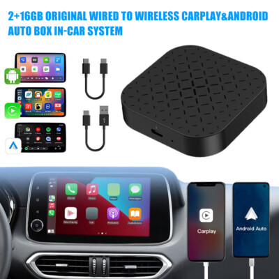 Wireless Carplay AI Box Android Auto Adapter Konverter für YouTube, Netflix
