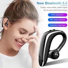 Wireless Bluetooth 5.2 Earpiece Headset Driving Trucker Earbuds for Any Phone