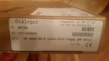 Dialogic NMS TX4000/20/4 Links/ Full Stack-NEW SEALED 82795 1 YR WARRANTY