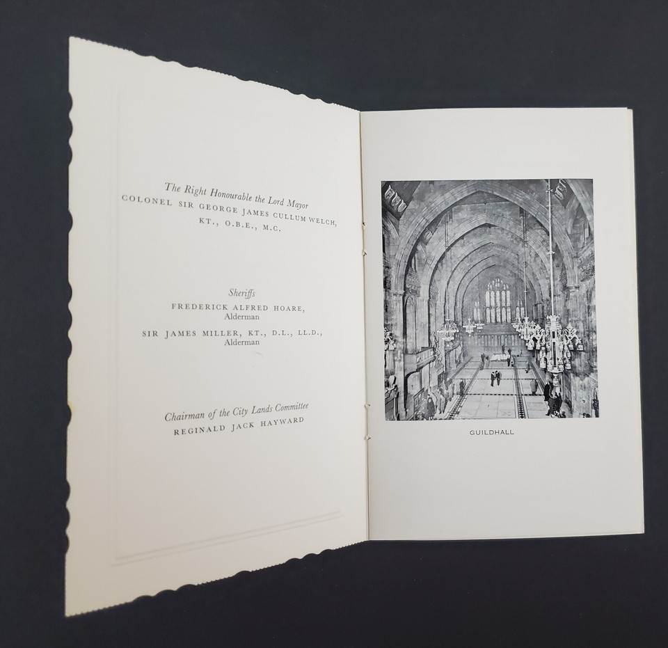 1957 American Bar Lawyer Convention ABA Invitation Guildhall London