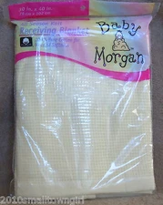Vintage (Original) Baby Morgan Yellow Receiving Blanket