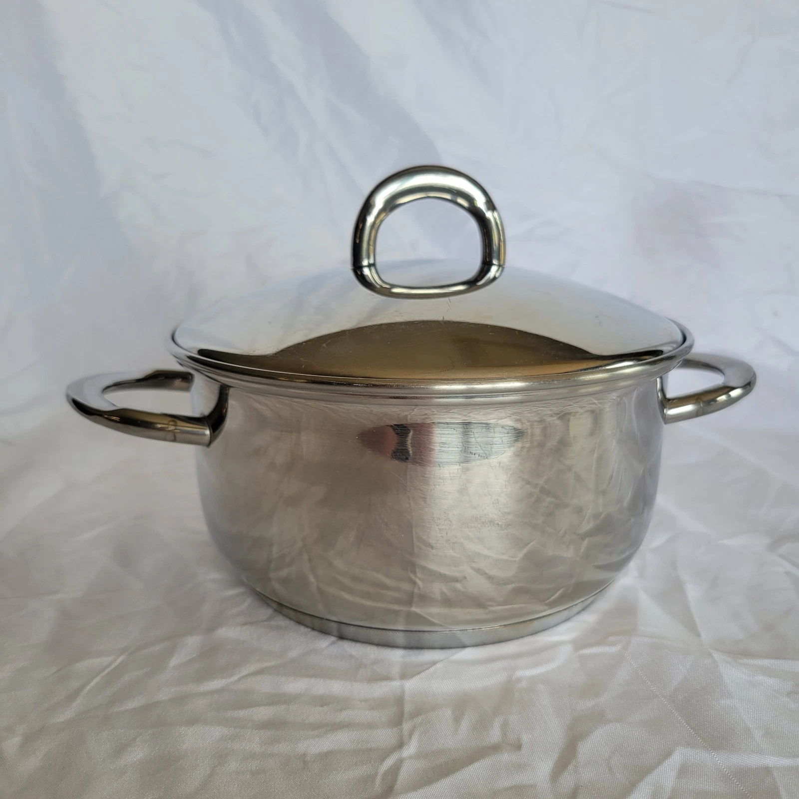 Barazzoni Stainless Steel Stockpot 018 Made In Italy Casserole Pot Pan with Lid