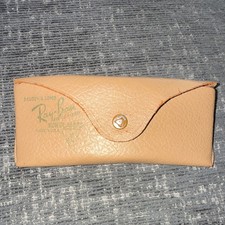 Vintage 1950s Ray-Ban Bausch  Lomb Leather Semi Hard Case Snap for Sunglasses