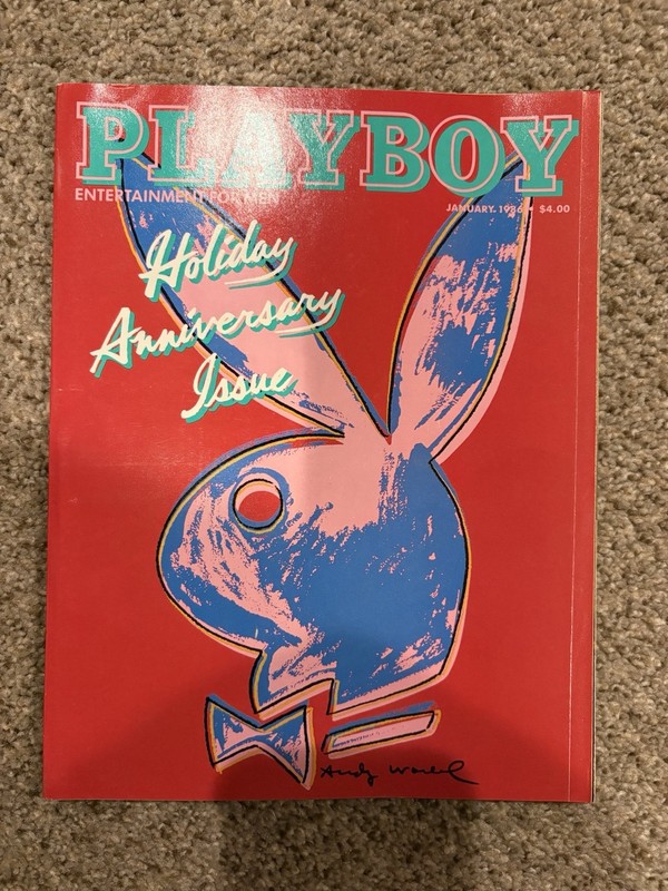 Playboy magazine January 1986 Holiday Anniversary Issue Andy Warhol