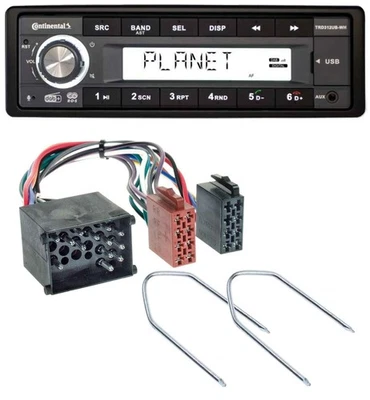 Continental USB 1DIN AUX DAB MP3 Autoradio für BMW 3er E30 E36 87-00 5er E34 88- - Bild 1 von 4