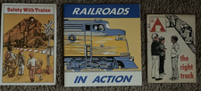 set of 3 railroad paperback booklets