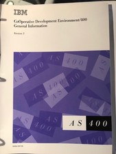 IBM MANUAL, COPERATIVE DEVELOPMENT/400 GENERAL INFORMATION V3 REF895 I